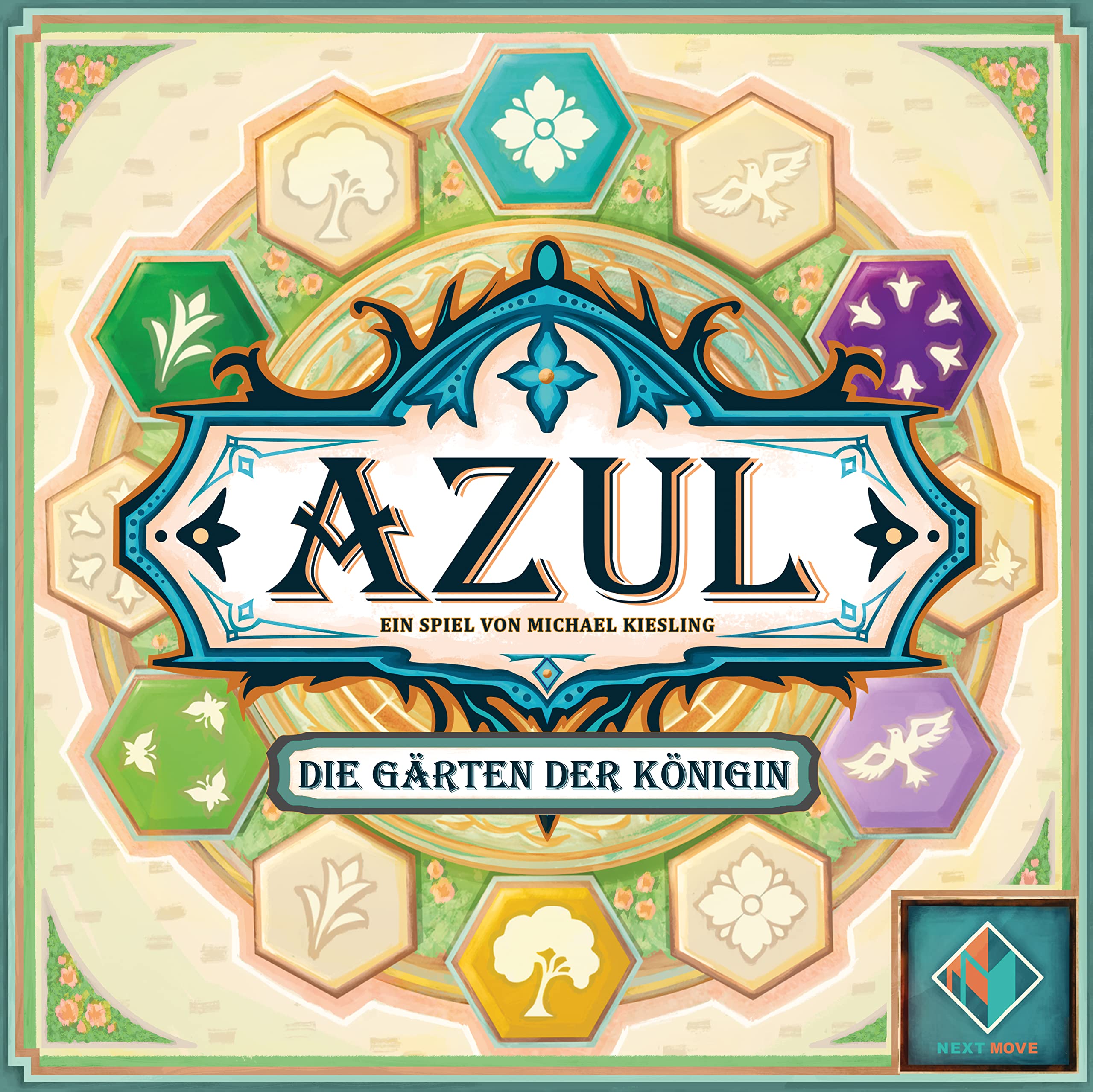 Asmodee, Azul - I Giardini della Regina, Gioco di Strategia, 2-4 Giocatori, 10+ Anni, 45-60 Minuti - versione tedesca