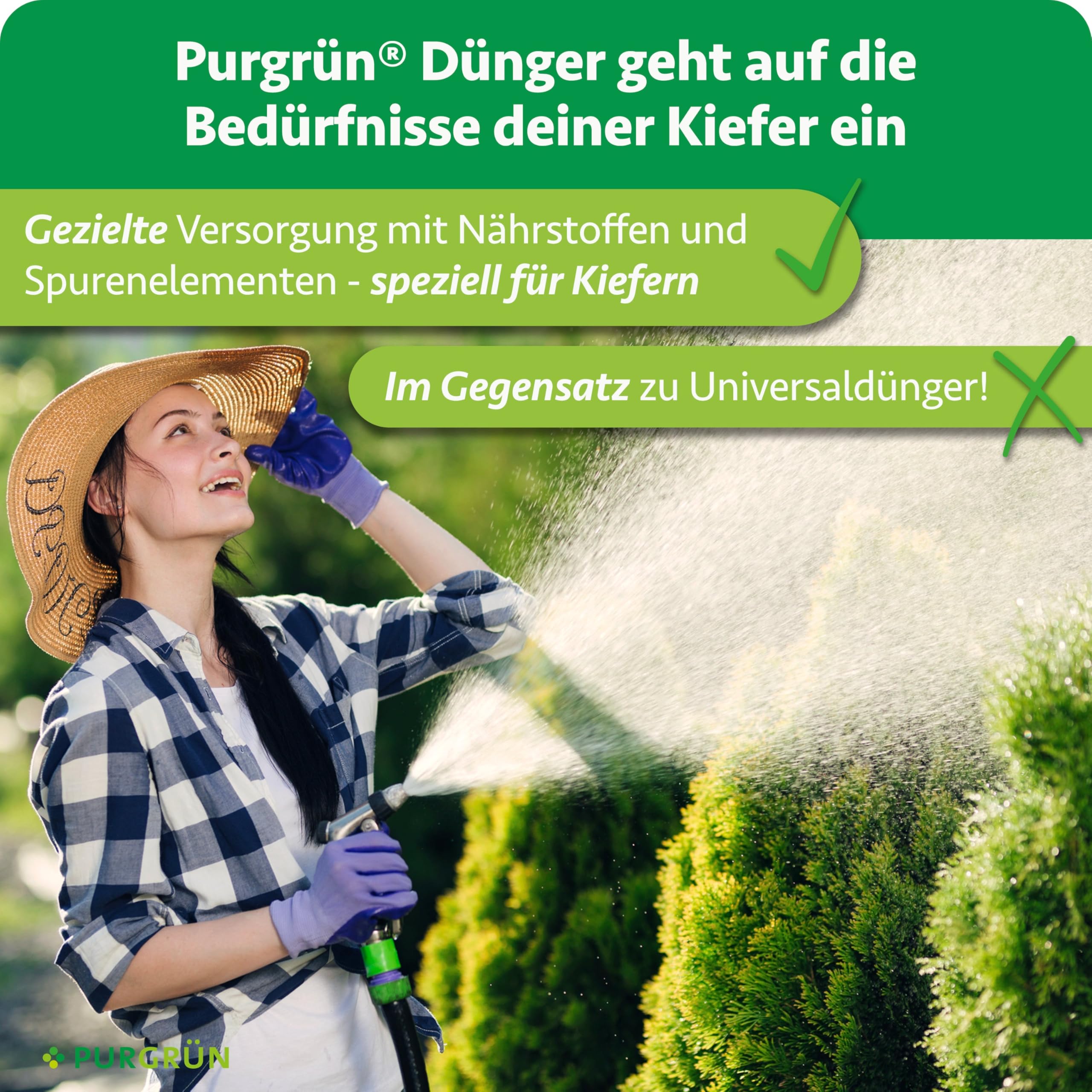 Kiefer-Dünger 1 kg – Extra Magnesium für schützt vor Nadelverfärbungen – Verbessert die Bodenqualität mit Tonmineralien – Erhöht die Widerstandskraft – Granulat für 5-6 Kiefern – chloridarm