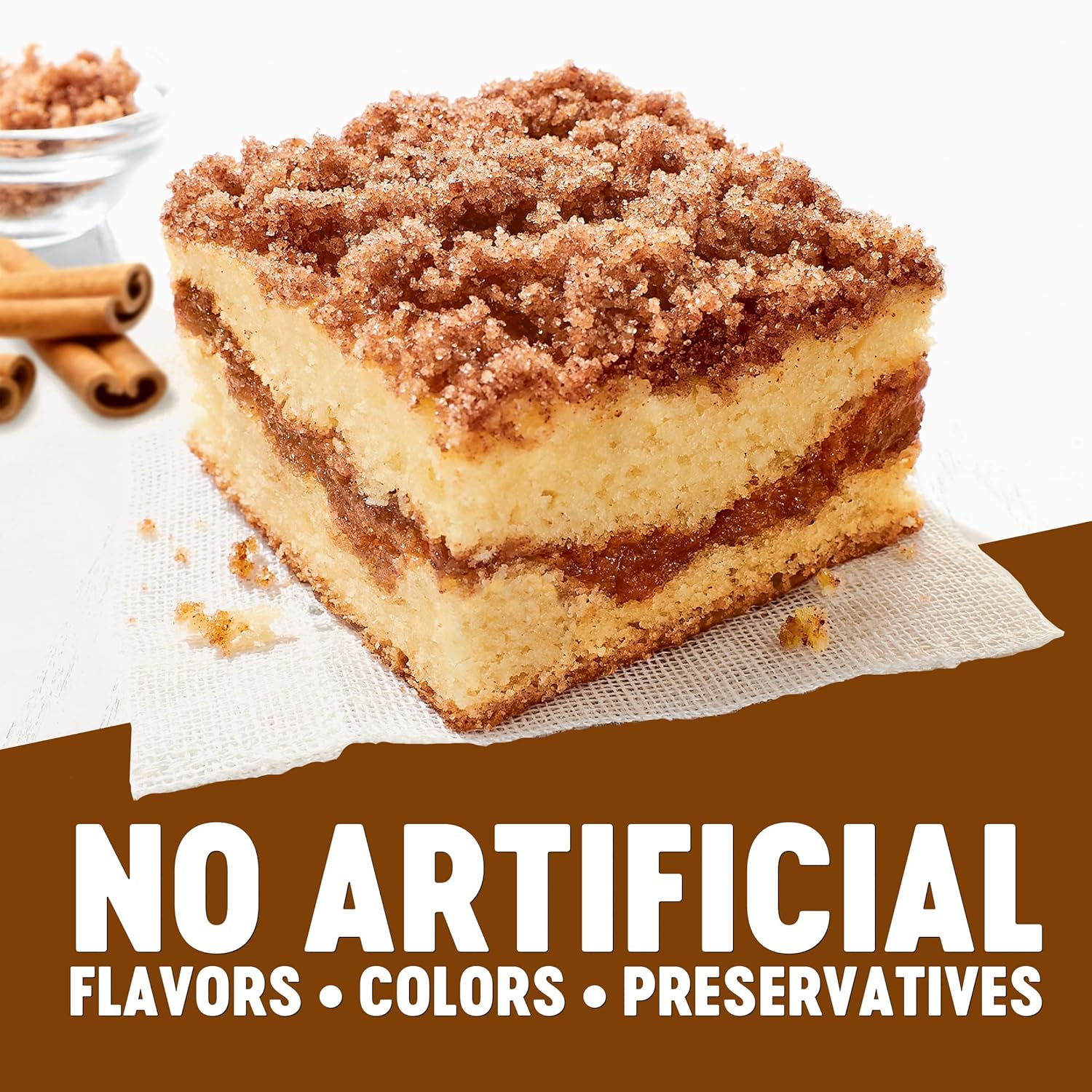 Krusteaz Cinnamon Swirl Crumb Cake & Muffin Mix, 12 Count (Pack of 1)