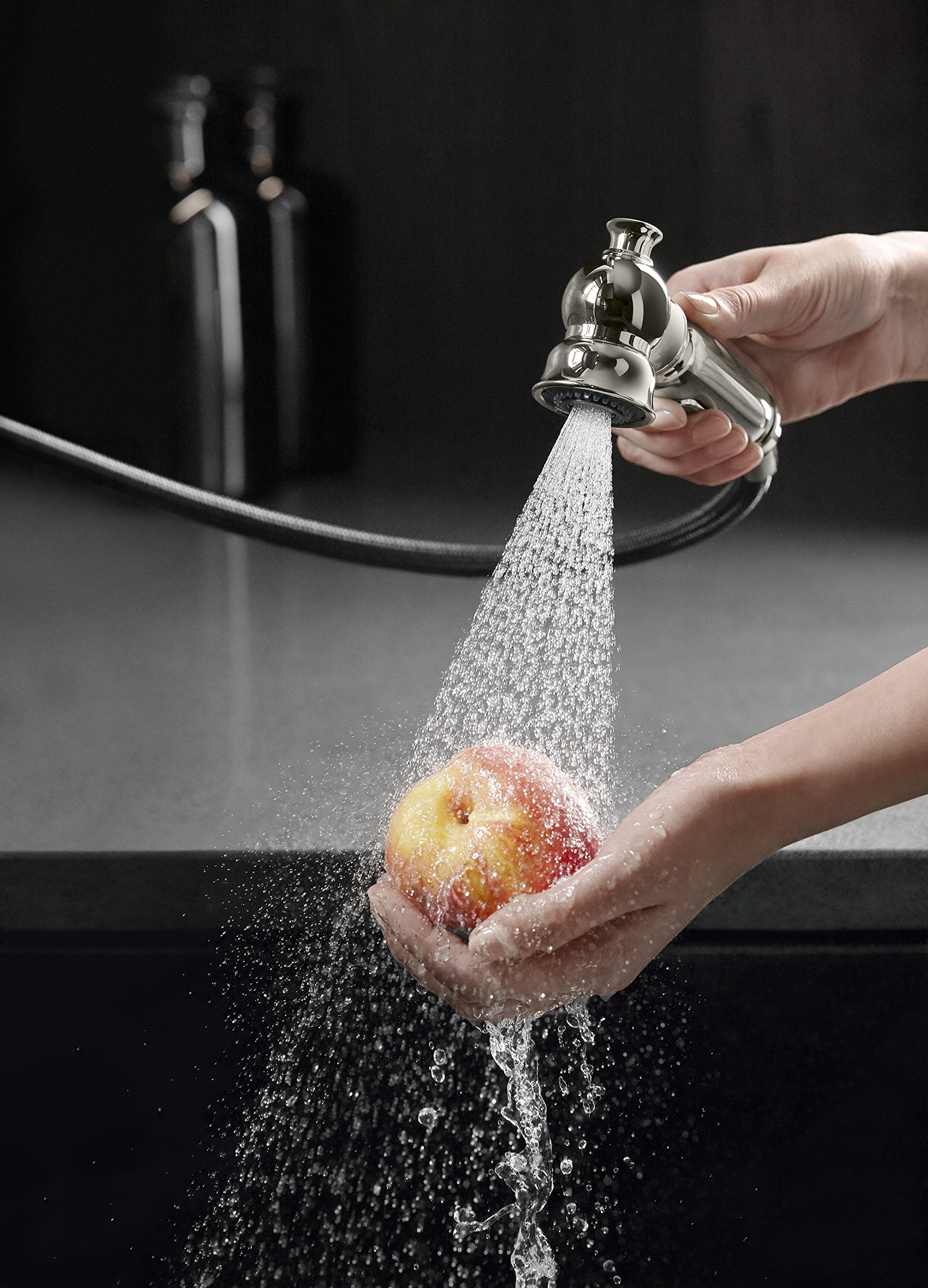 Kohler K-99265-SN Artifacts Single-Hole Kitchen Sink Faucet with