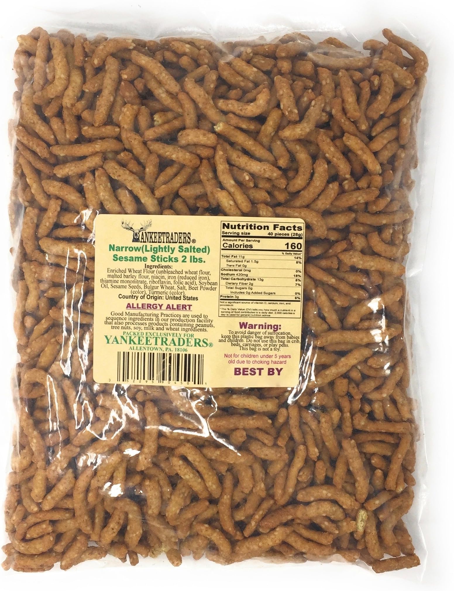 Yankee Traders Sesame Sticks, 2 Pound