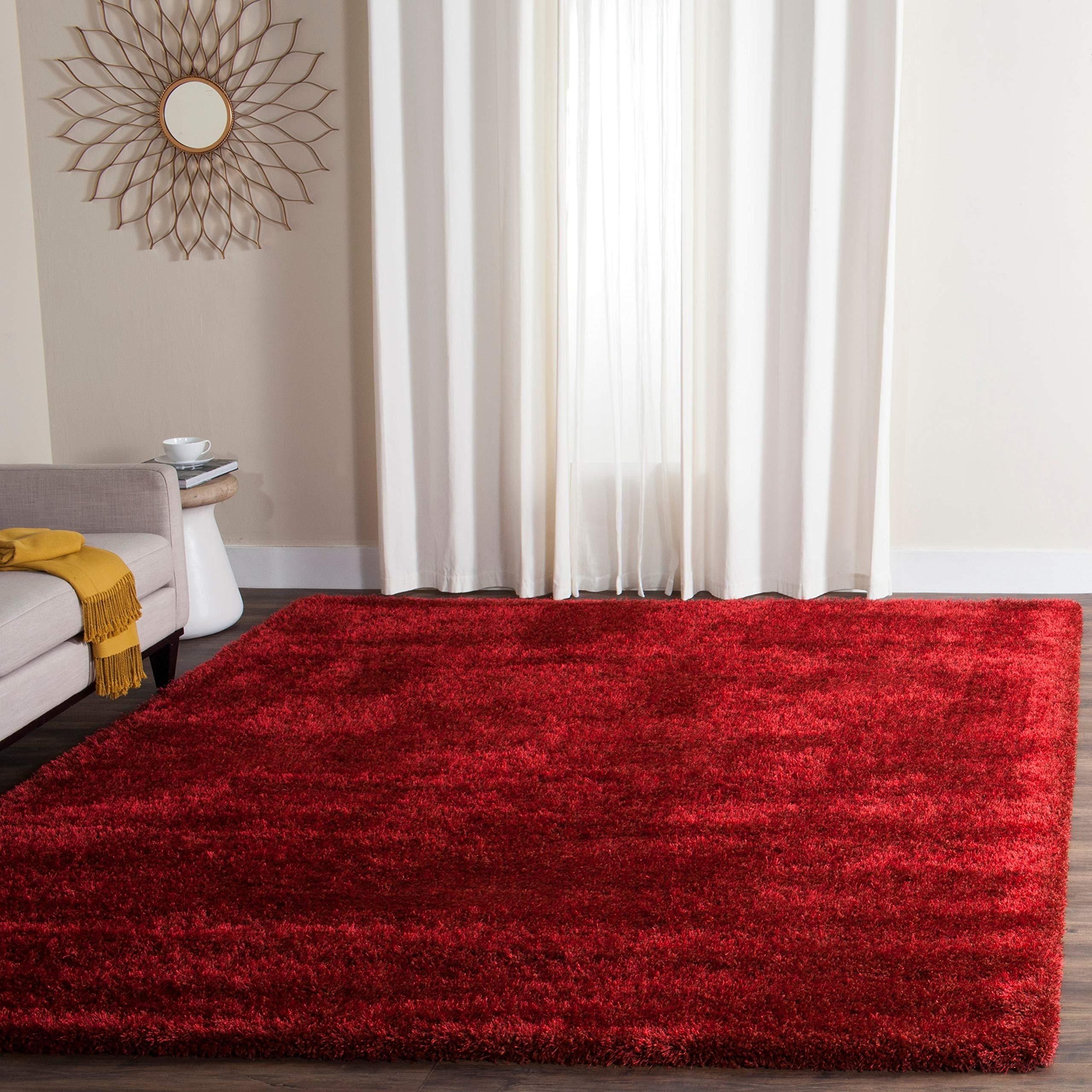 Microfiber Shag Rugs - Beige & Ivory -31