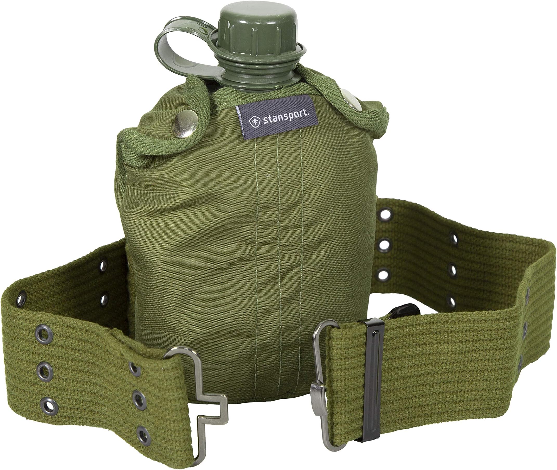 Stansport Plastic Canteen with Cover and Belt Set