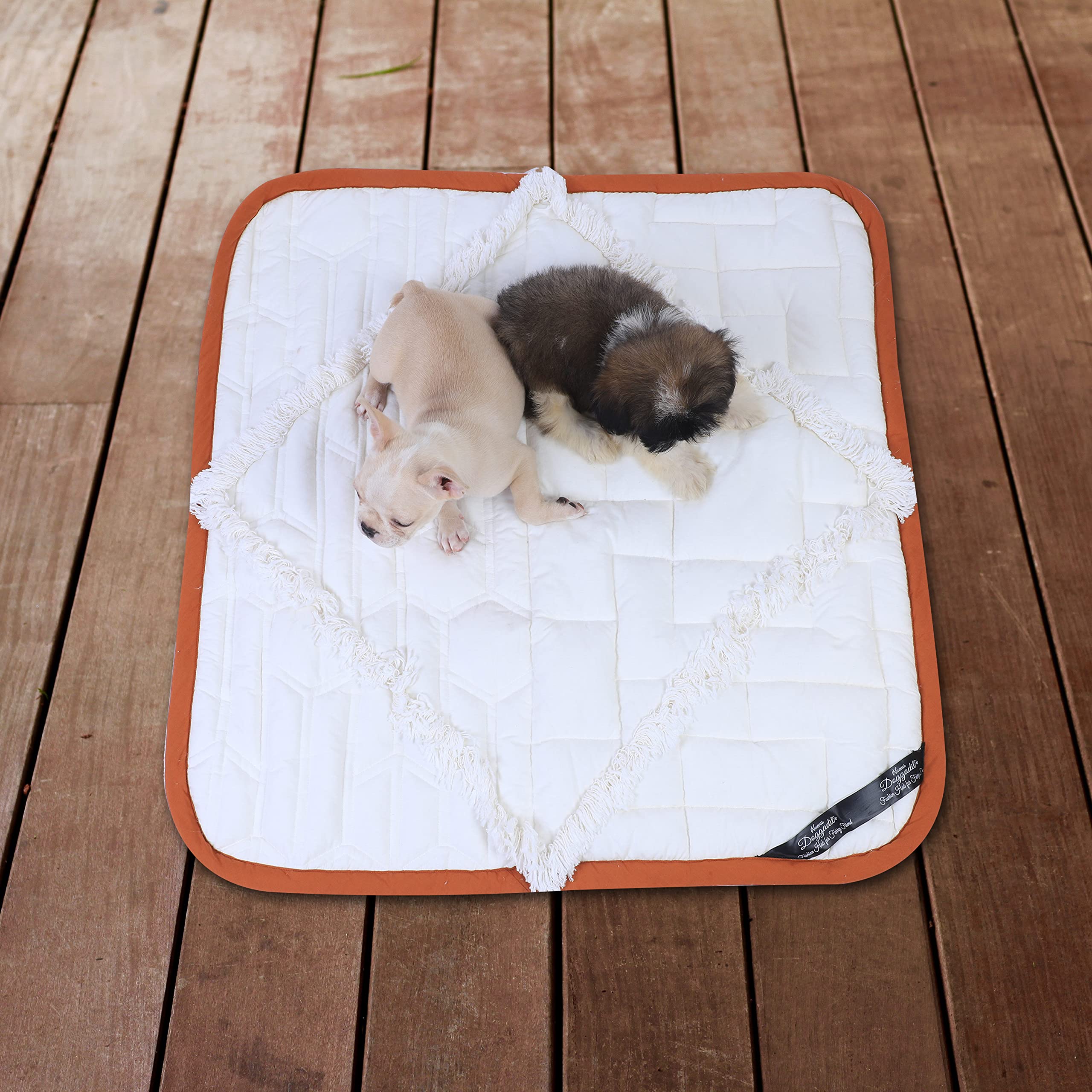 NUEVOS DOGGADIL Ivory Cotton Quilted Rectangle Pet Bed Mattress | Washable Padded Pet Bed| Light Weighted Dog Mat (Medium) (B09KNLPGST) Amazon Price History, Amazon Price Tracker