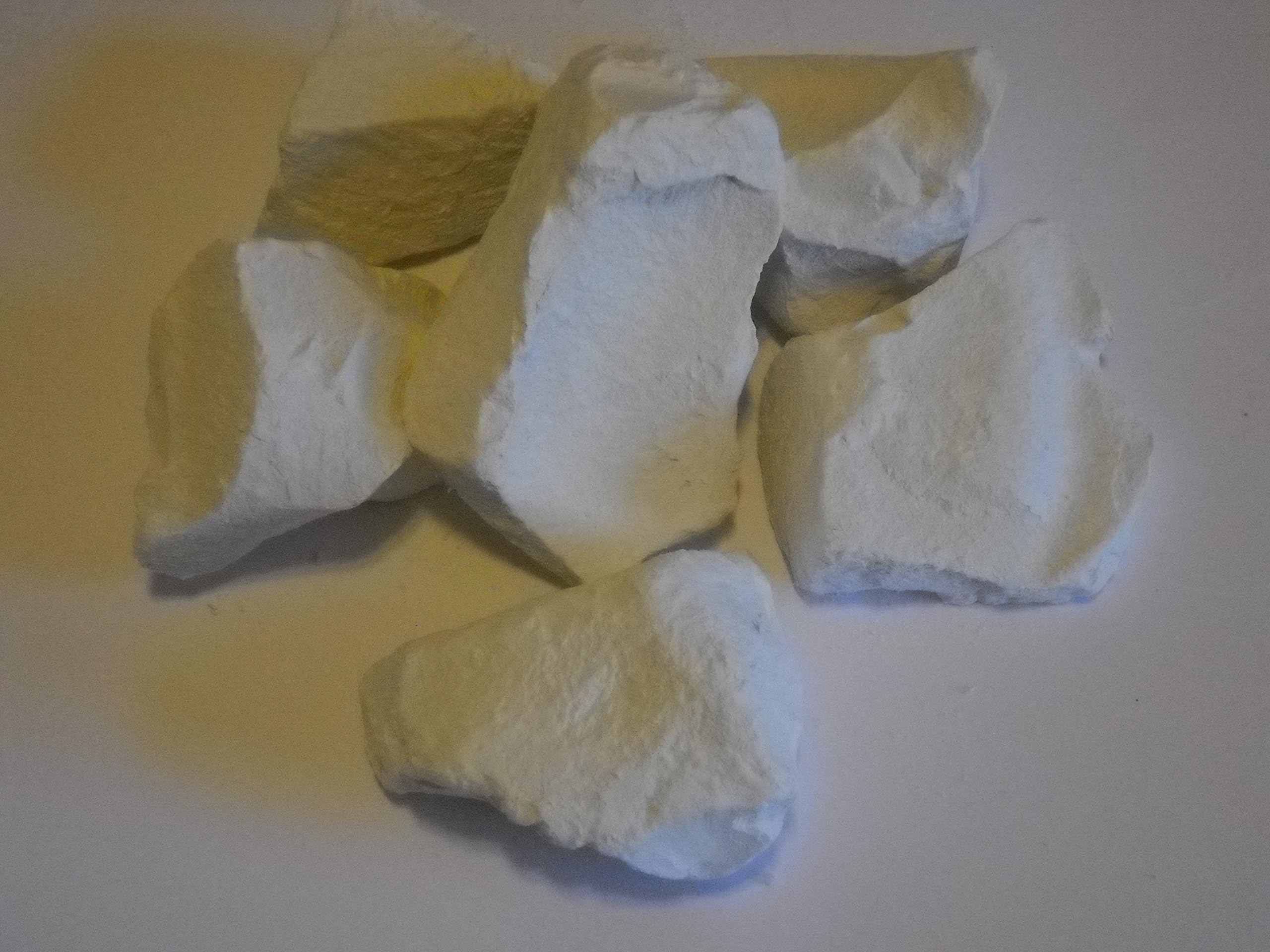 HANNIBALS DINER Kaolin Clay Chunks - Artists Clays - White - 1 Pound - Modeling