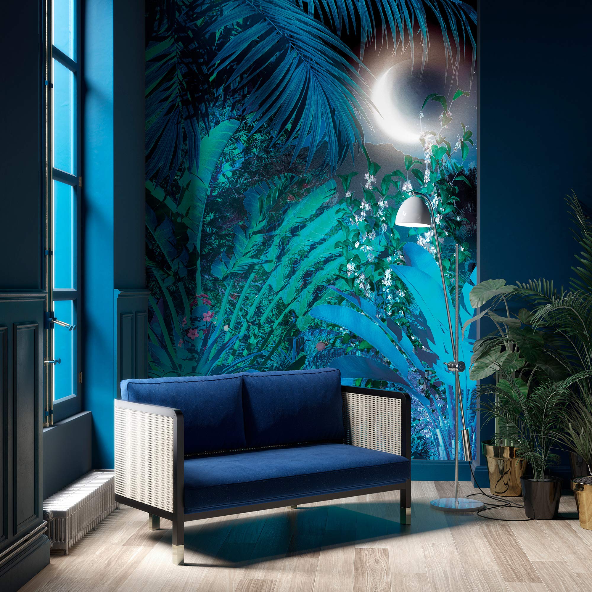 Komar HX4-036 Non-Woven Photo Wallpaper Intense XXL Decoration Art Nouveau Bedroom Living Room Office Hallway Size 200 x 280 cm (Width x Height) Colourful