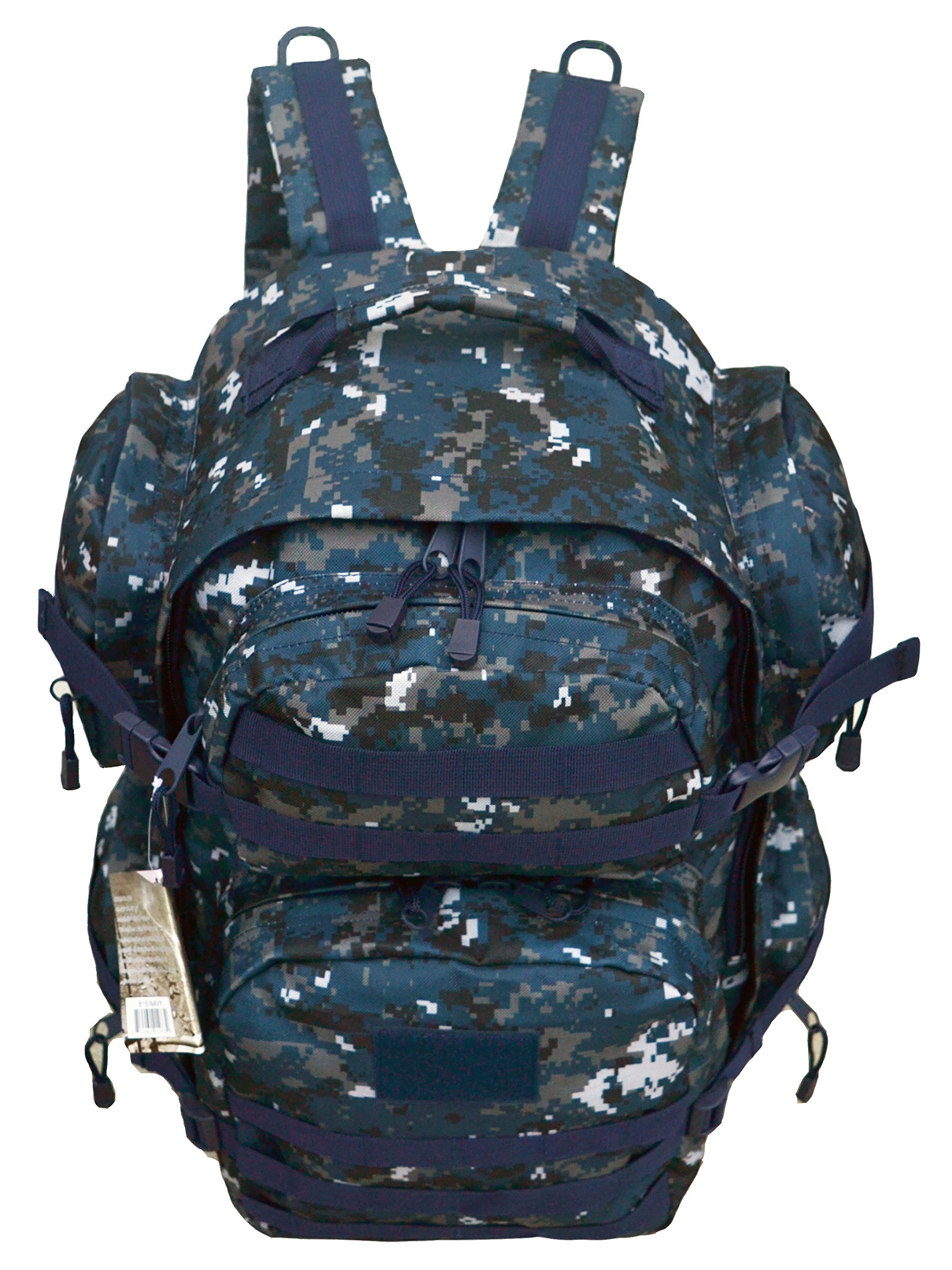 EXPLORER EDC 48 Hours Tactical Backpack with Heavy Duty Polyester 600 D B15, Navy Digital