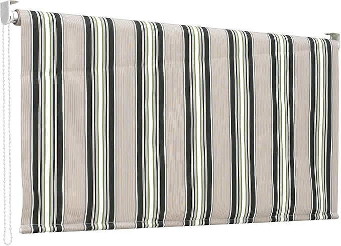 Tenda da sole a caduta 250x200 cm riga verde T1372028/D