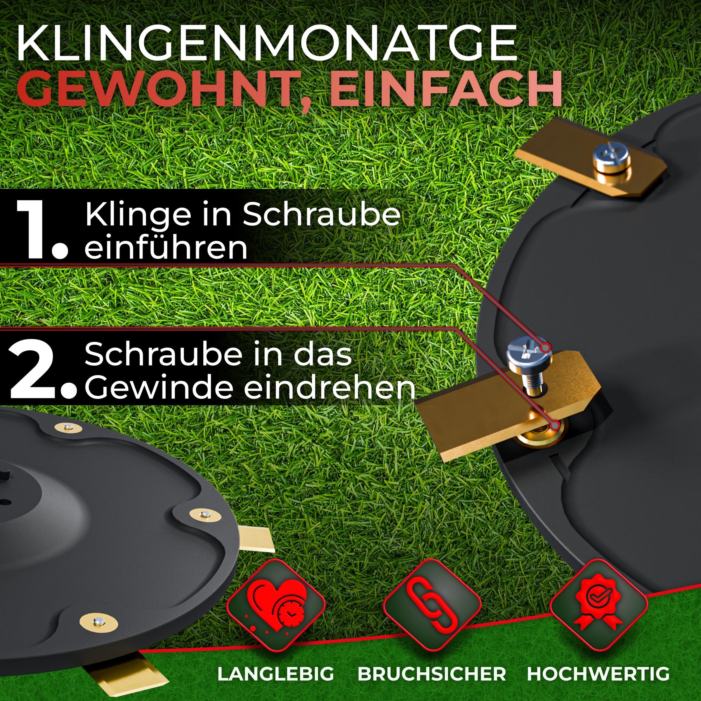 Schijven, 6 stuks, compatibel met Segway Navimow H serie H500E, H800E