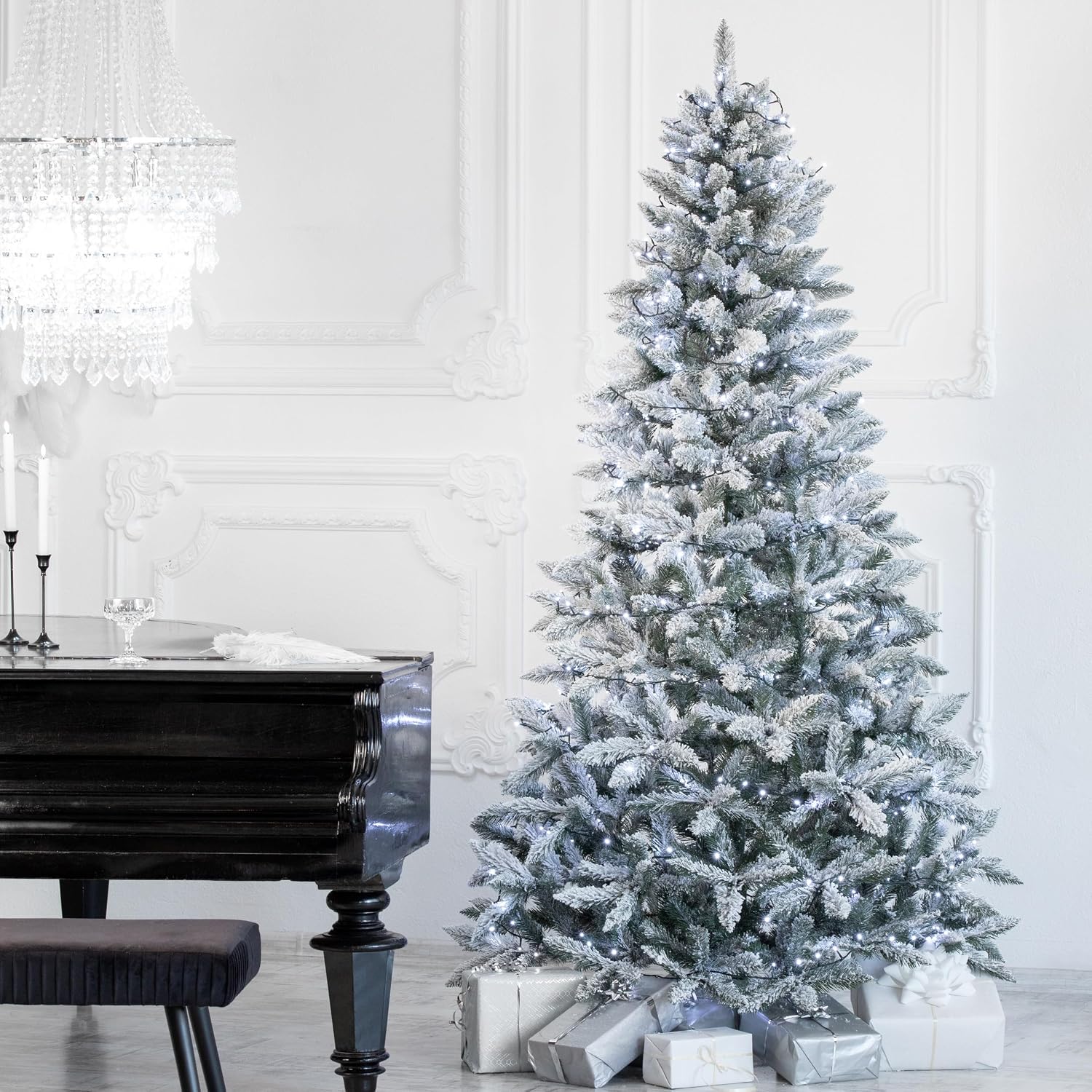 FairyTrees Besneeuwde Den 220 cm – afbeelding 2