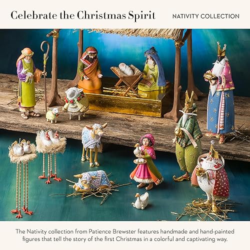 Vista 66 de MACKENZIE-CHILDS Patience Brewster - Figura de Belén de Navidad, decoración del hogar, Sagrada Familia