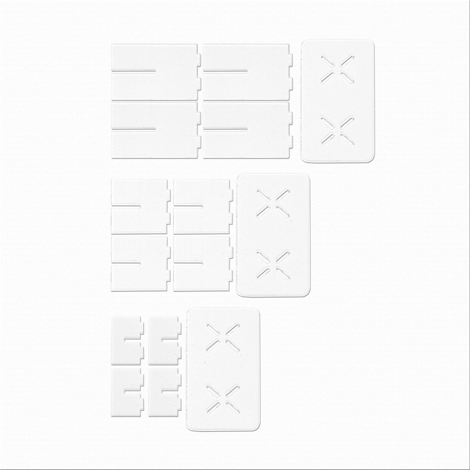 Clear Choice, 3 Acrylic Rectangle Disassemble Riser Display Stand Multipurpose Tabletop Risers for Displaying Personal or Business Decor, Cupcakes | Clear, Stable