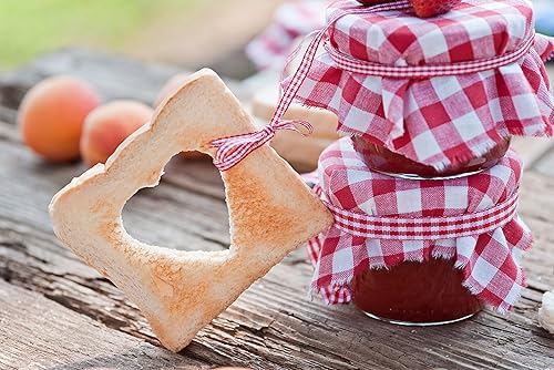 Miniatura 3 de Nakpunar 6 piezas, 1.5 oz Mini tarros de vidrio hexagonal con tapas plateadas