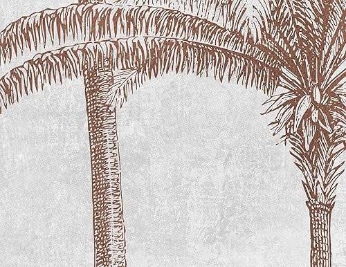 Miniatura 6 de Murwall Tropical Trees Wall Mural Monochrome Tree Wallpaper Palm Tree Forest Wall Mural (STYLE1)