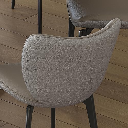 Miniatura 6 de Juego de 2 sillas de comedor modernas con patas de madera maciza, cómodos juegos de mesa y sillas para cocina, comedor, solución de asiento de silla