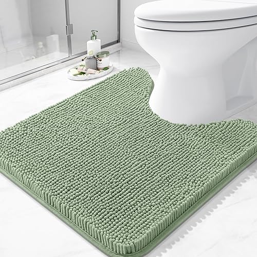 Miniatura 111 de Arotive Alfombras de Baño 30x20, Alfombras de Baño de Chenilla Shaggy Extra Suaves y Absorbentes, Lavables a Máquina con Respaldo de Goma