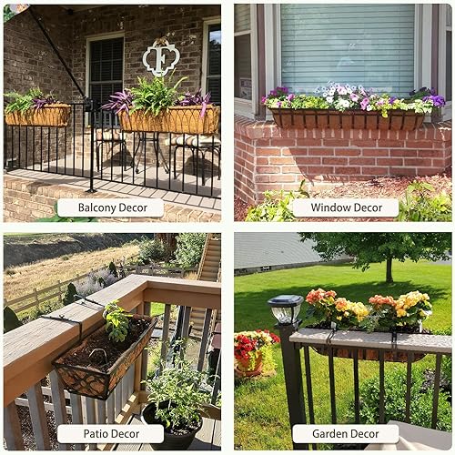 Miniatura 6 de GreatBuddy 4 forros de coco para macetas de 36 pulgadas, revestimientos resistentes para ventanas, reemplazo perfecto para los viejos, 100% natural,