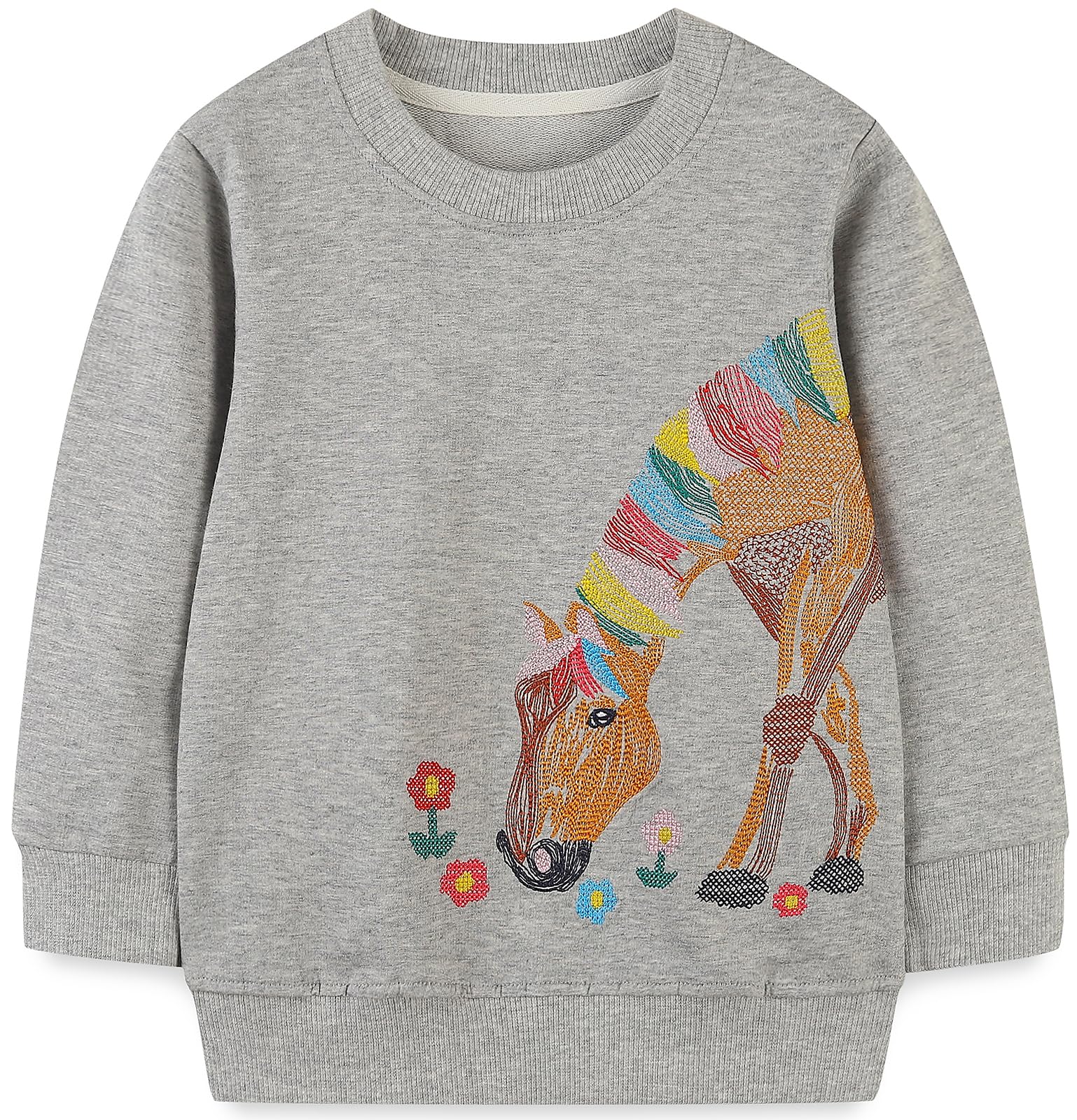 Girls Sweatshirt for Kids Cotton Top Casual Jumper Girl T Shirt Toddler Clothes Long Sleeve Pullover Age 1-12 Years — view 17