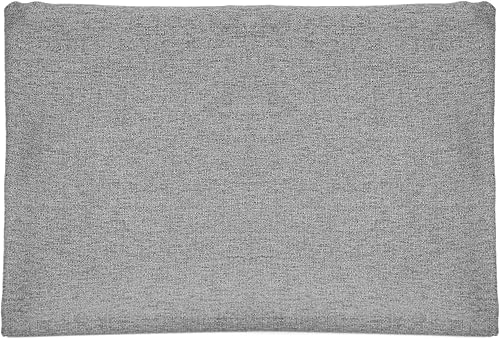 Miniatura 3 de Funda de almohada lumbar de lino gris oscuro de 19 x 11 pulgadas