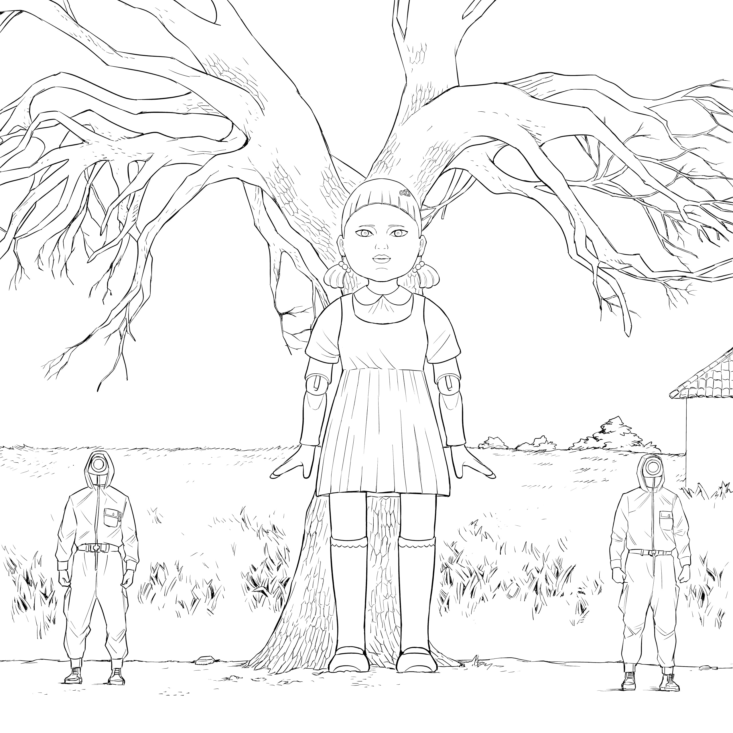 Squid Game: The Official Coloring Book