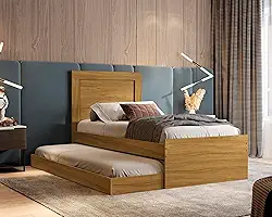 Cama Bicama Luara Solteiro Com Cama Auxiliar (Nature)