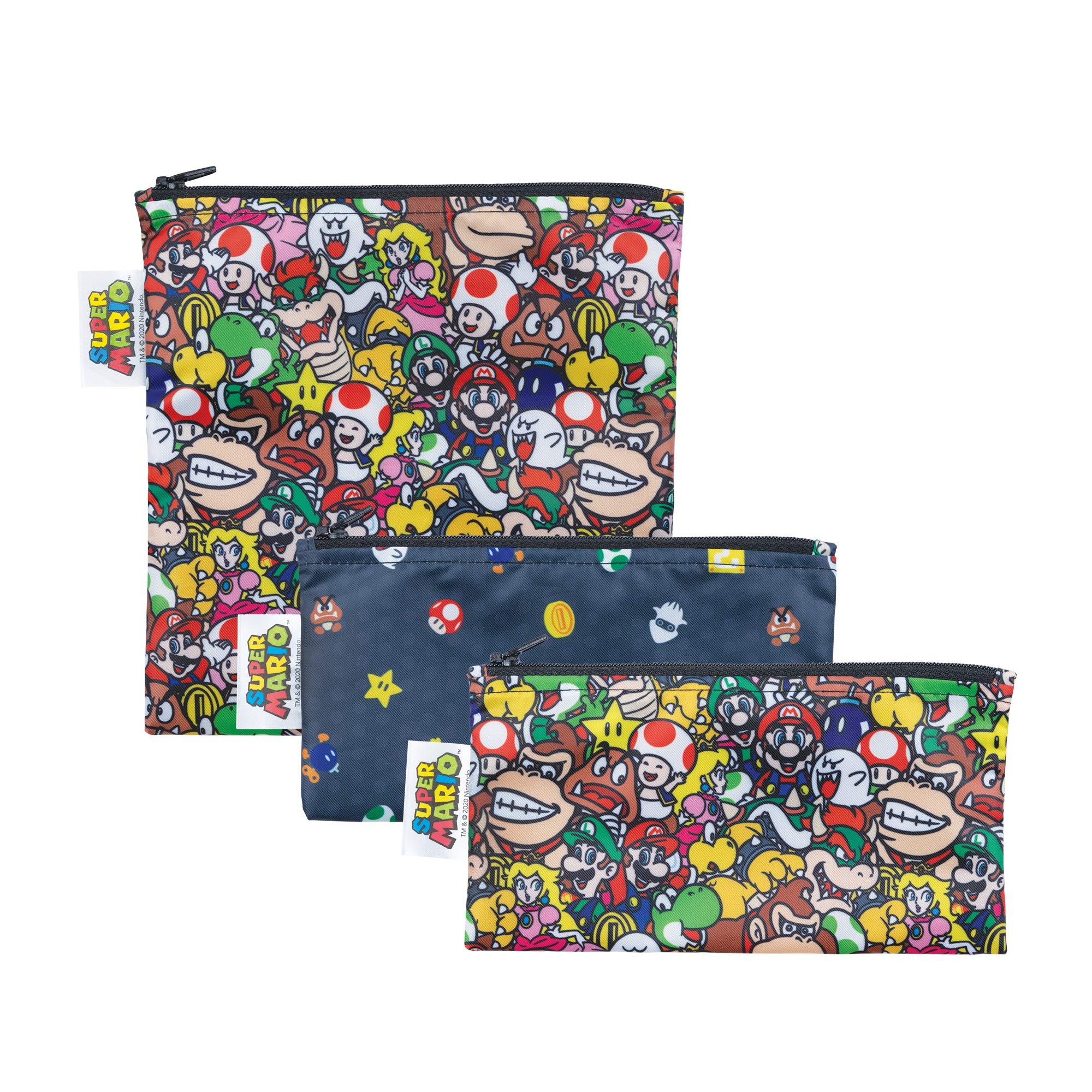 BumkinsReusable snack bag (3 pack) - Nintendo Supermario Power Up