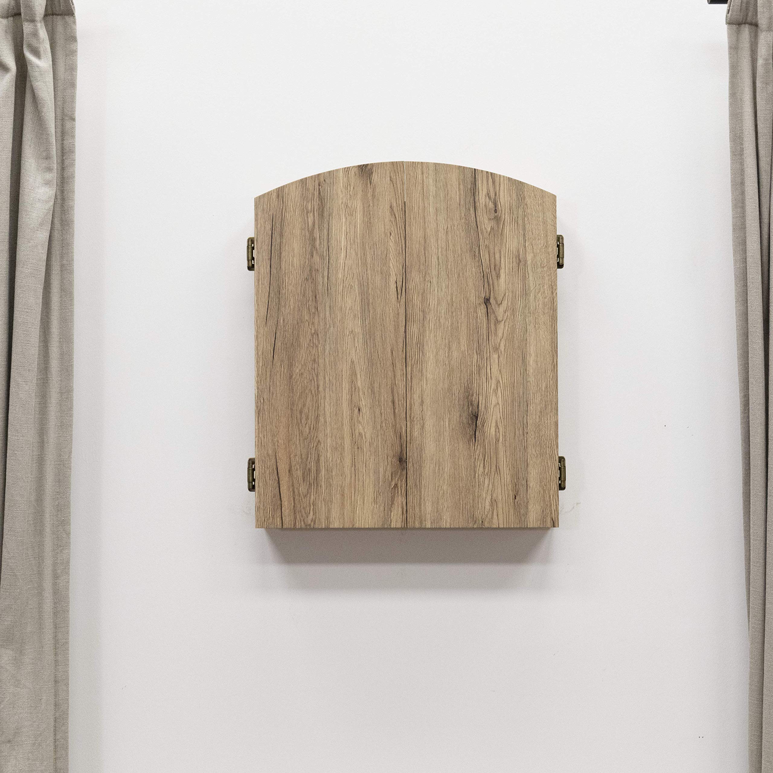 DMI Sports Dublin Bristle Dartboard Cabinet Set - Bristle Dartboard Included