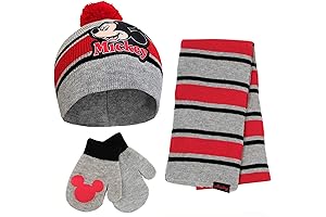Mickey Mouse Children's Hat and Scarf