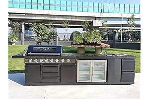 McP Island Grills Island 3PC Gas-Electric BBQ Outdoor Kitchen Grill