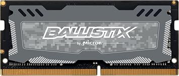 Ballistix Crucial Sport LT 2666 MHz DDR4 DRAM Laptop Gaming Memory Single 8GB CL16 BLS8G4S26BFSD Gray