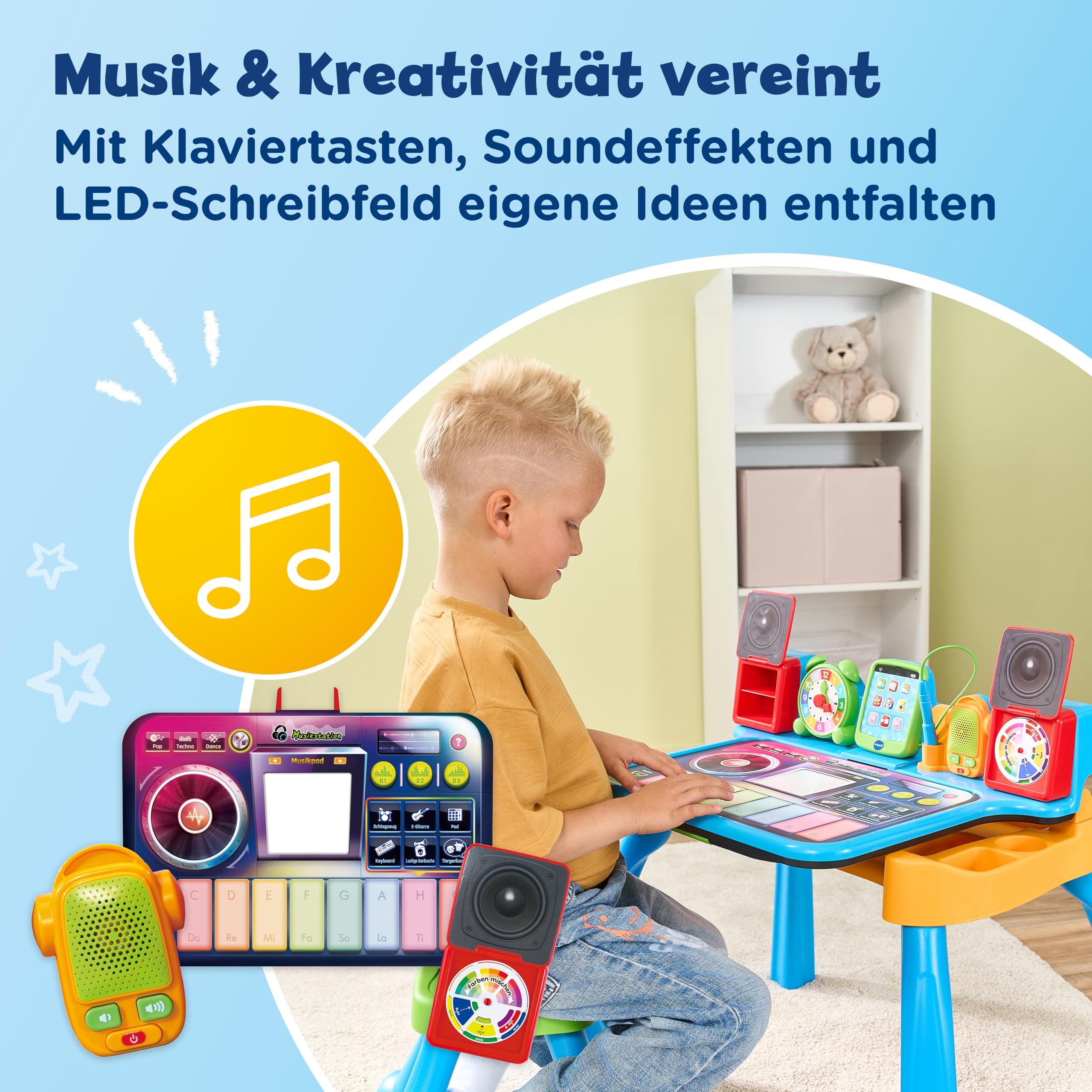 VTech 6-in-1 Magischer Schreibtisch Lernstation Stuhl ab 3 Jahren