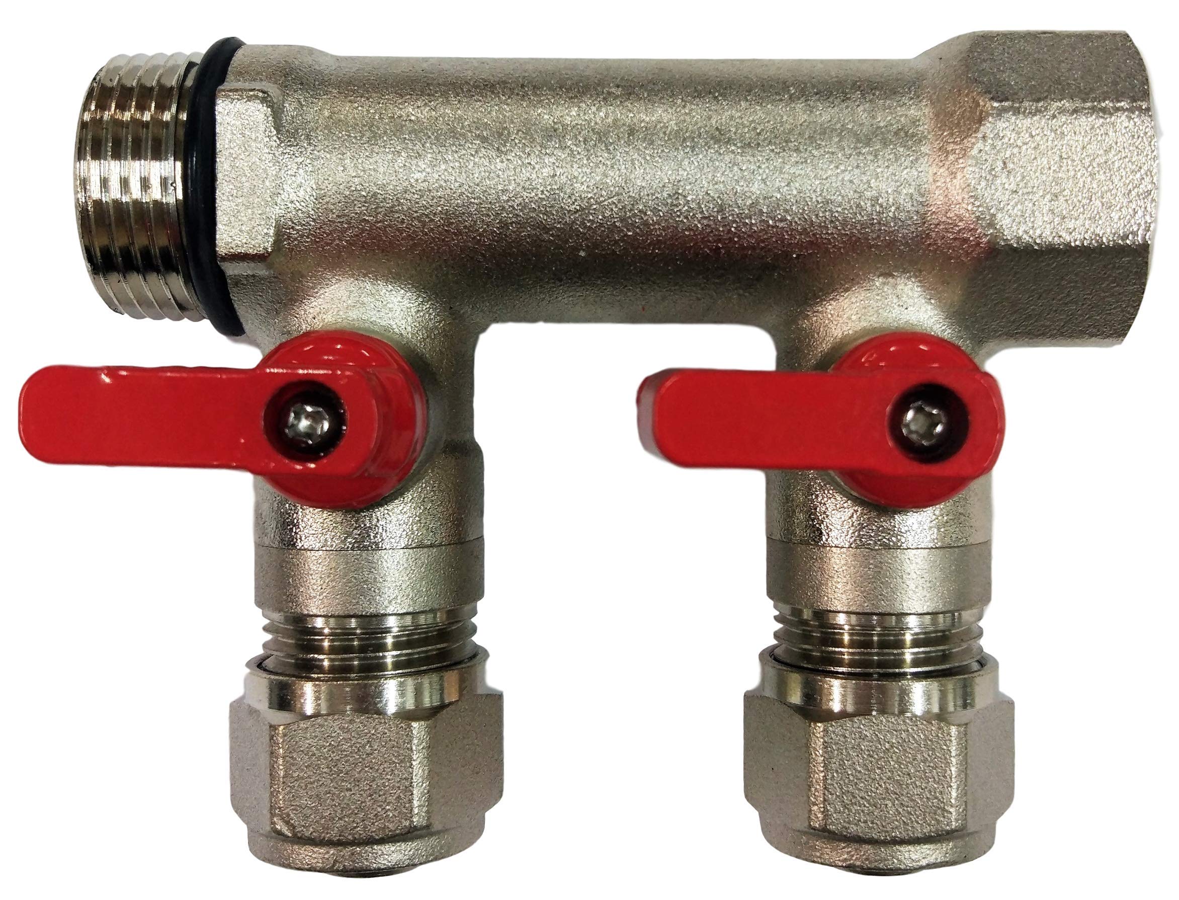 2 Loop Plumbing Manifold w/ 3/4
