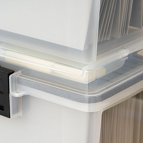 Miniatura 45 de IRIS USA - Caja de archivos de plástico para oficina, color negro.