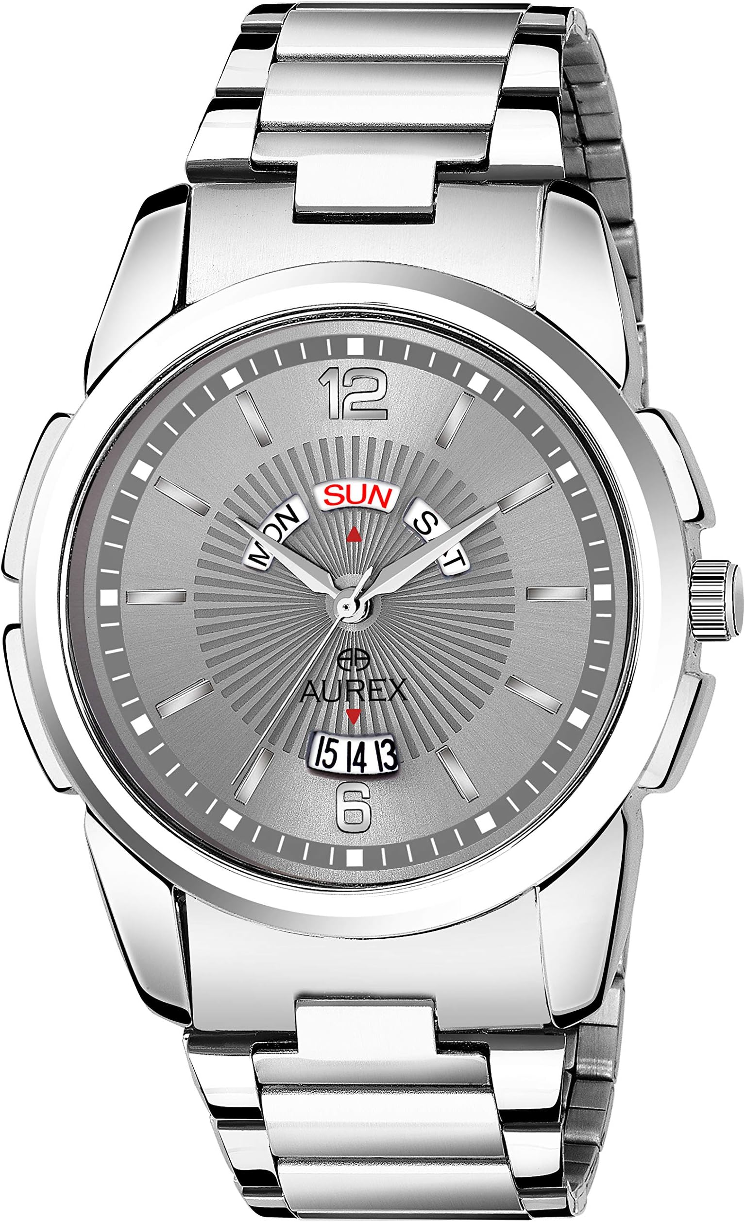 Silver Colored Strap Analogue Men's Watch