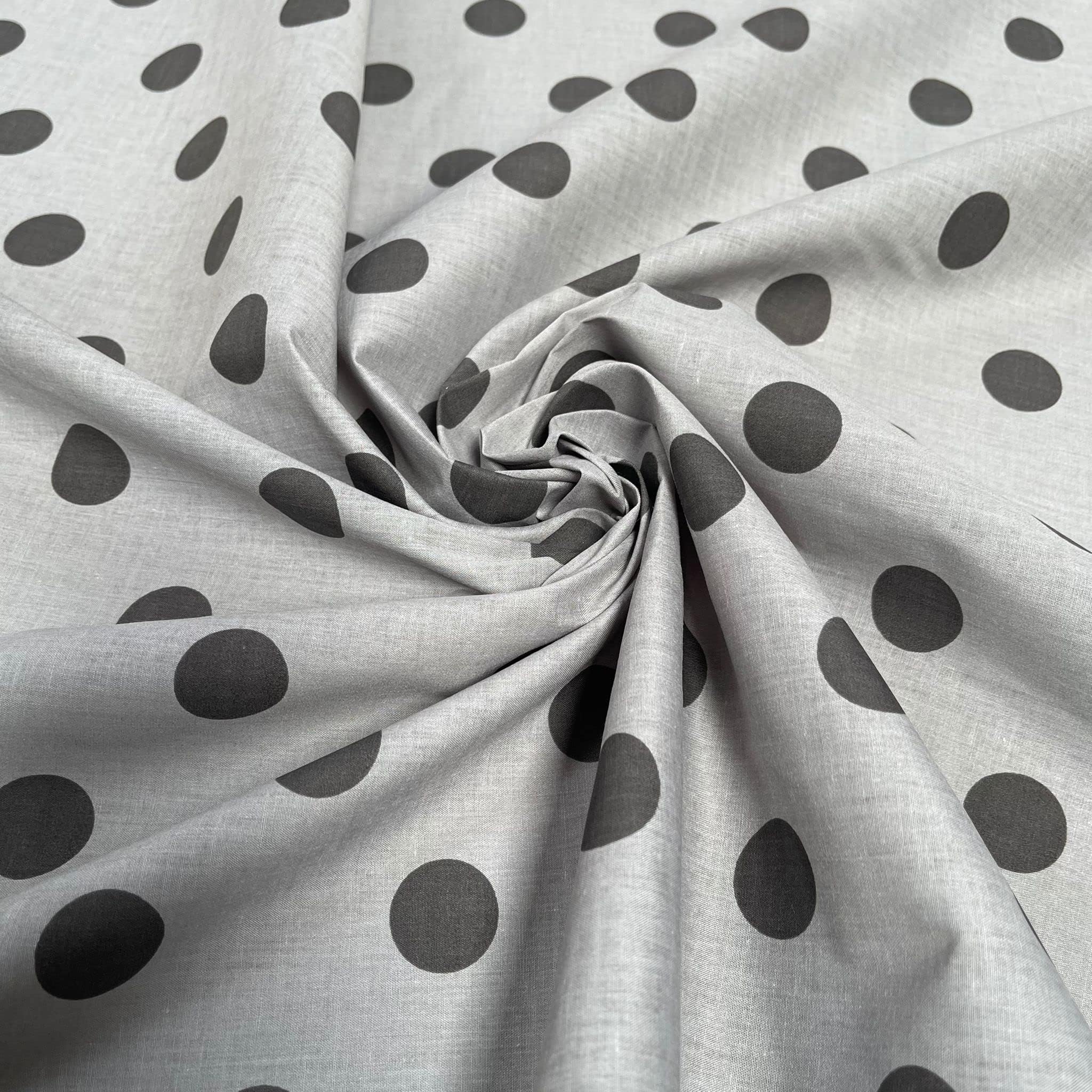Polka Dot Polycotton Fabric - 50 Different Colours and Dot Sizes Sold by The Metre 114cm Wide - ONE METRE
