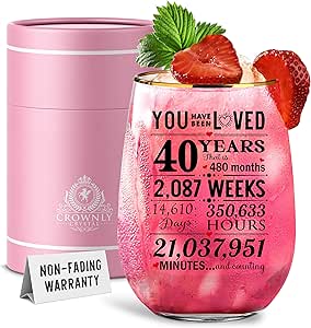 Bicchiere Da Birra Personalizzato 40 Anni - Edizione Limitata 1985 Con Scatola Regalo, Portachiavi E Apribottiglie - Foto 5