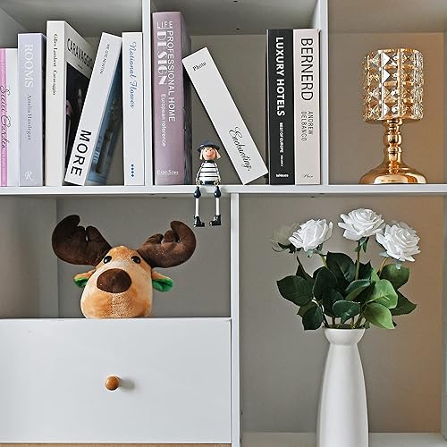 Miniatura 8 de Flores artificiales de rosas de seda de Mandy's de 17 pulgadas 43.18 cm. para decoración del hogar, ramo de novia y fiestas