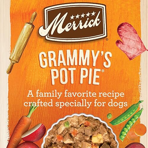 Miniatura 2 de Merrick - Grammy's Pot Pie - Comida húmeda para perros sin granos, 12 latas de 12.7 onzas (favoritos de adultos)
