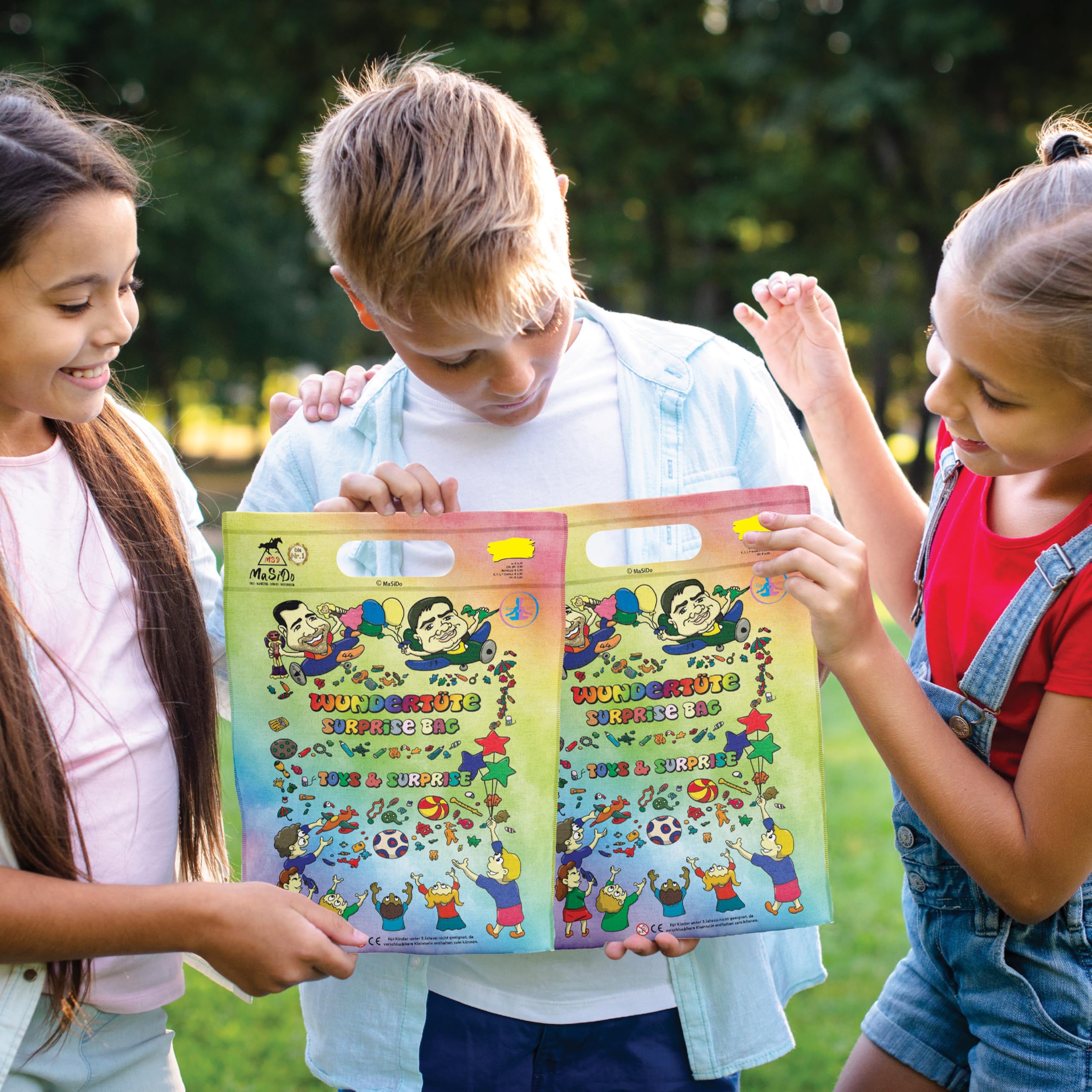10x MaSiDo Wundertüte für Jungen, beinhaltet je 2 Zeitschriften + Extras, Überraschungstüte für Kinder, Ideal als Geschenk & Mitbringsel