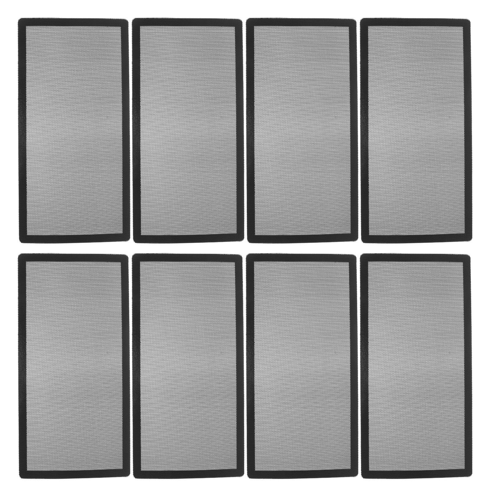 Copertura Magnetica per Prese D’aria in Pvc Nero 8 Pezzi | Ogni Stanza di Casa e Cucina, Rete Filtro Anti-detriti e Anti-chioma, Installazione Fai da Te