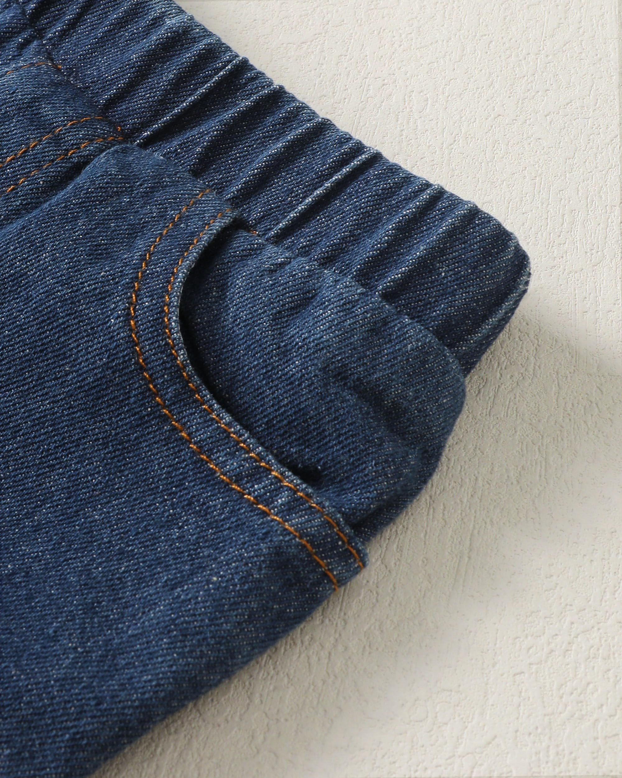 XUANHAO Conjunto de ropa de bebé para niños de 12, 18, 24 meses, 2T, 3T, 4T, 5T, pantalones vaqueros, ropa de otoño e invierno