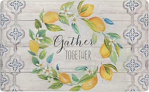 KXO Cozy Living - Tapete de cocina antifatiga para piso, tapete de cocina acolchado de granja, antideslizante, fácil de limpiar, tapetes de cocina