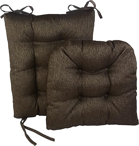 Miniatura 9 de Klear Vu Omega - Juego de cojines antideslizantes para silla mecedora con acolchado grueso y diseño copetudo, incluye almohadilla de asiento y