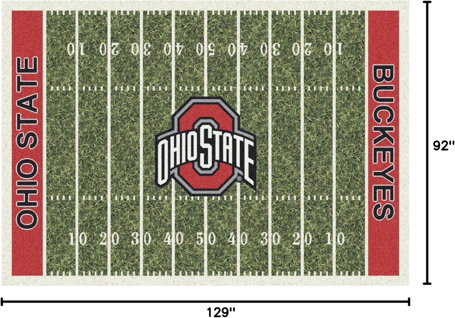 American Floor Mats Ohio State Buckeyes NCAA College Home Field Team Area Rugs