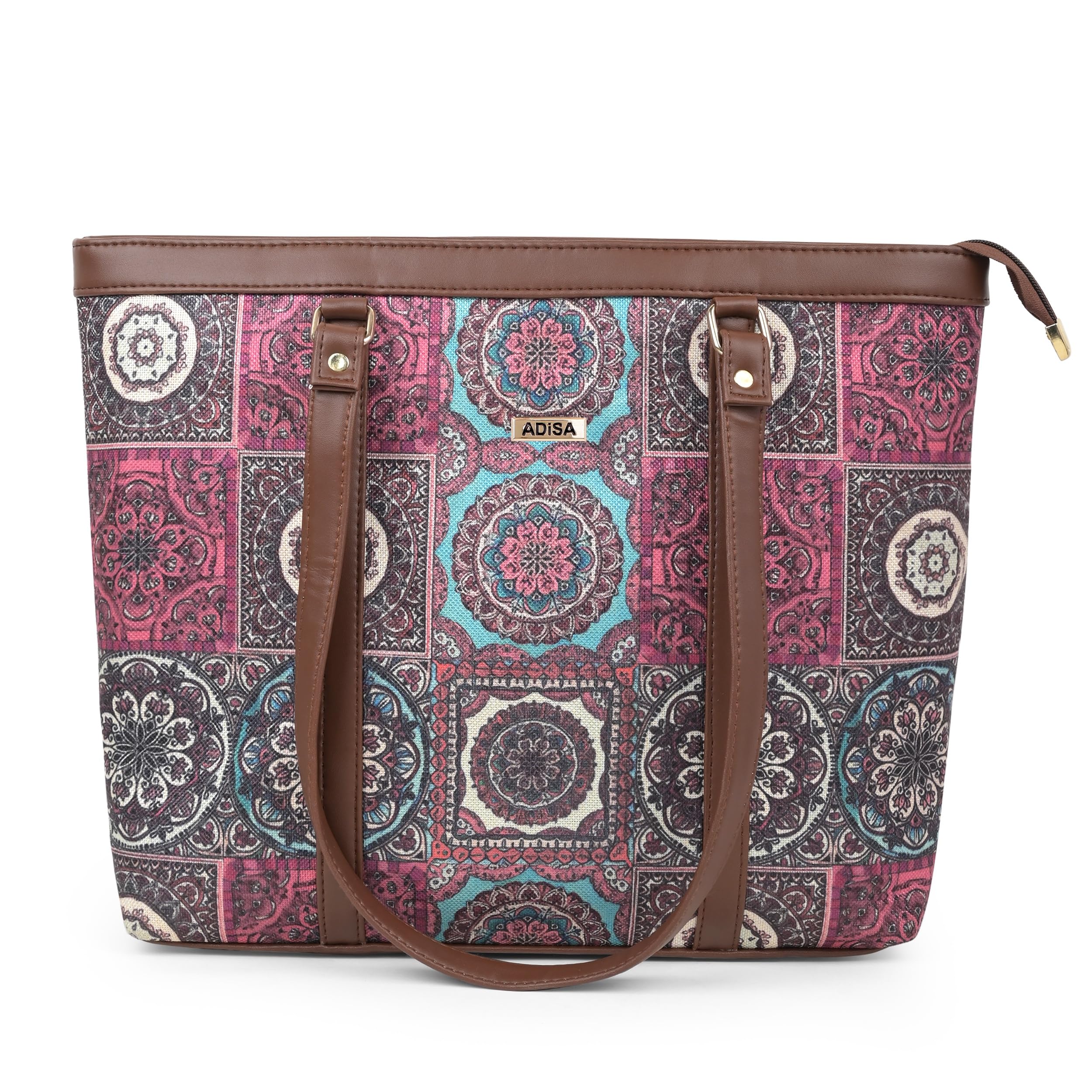 ADISA Women's Office Laptop Handbag Large Printed Shoulder Bag (ADW4087) — Amazon image 13