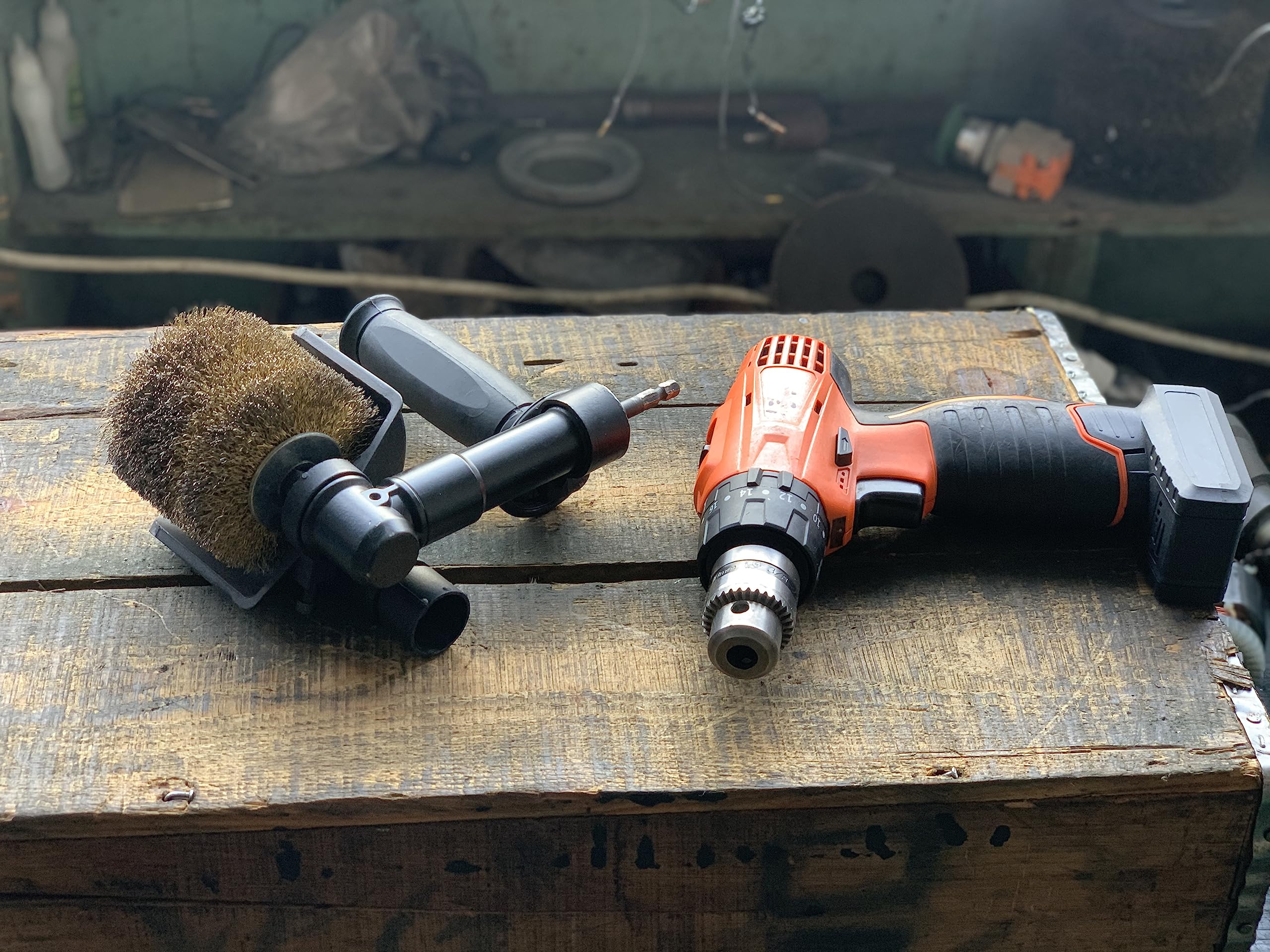 Aidelife Brosse métallique pour accessoires de foret pour nettoyer la rouille, le décapage et l'abrasif kit de brosse de roue de tréfilage pour tiges de forage de 1 / 4 pouce