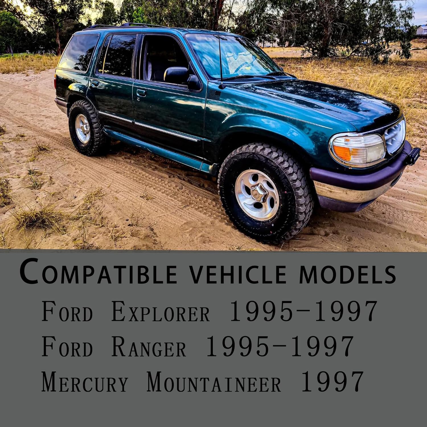 Front Windshield Wiper Arm Kit Fits Compatible with Ford Explorer Ranger Mercury Mountaineer 1995-1997 Replaces OE 42630 F57Z 17526-A F67Z 17526-AB