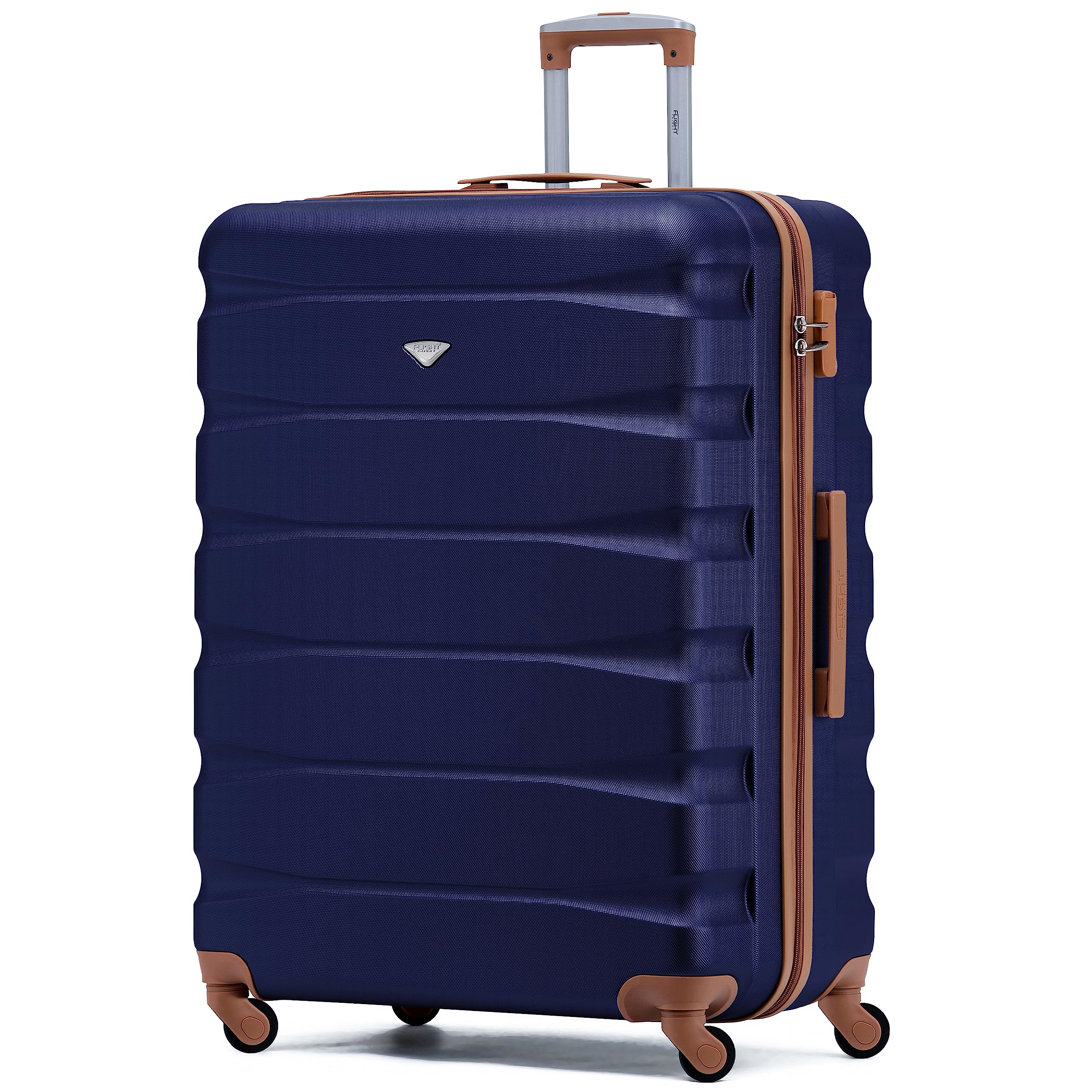 Flight Knight Lightweight 4 Wheel ABS Hard Case Medium Suitcase Approved for Over 100 Airlines Including easyJet, British Airways, Ryanair, Jet2, Emirates & Many More - Check-in Medium Size 25" — view 219
