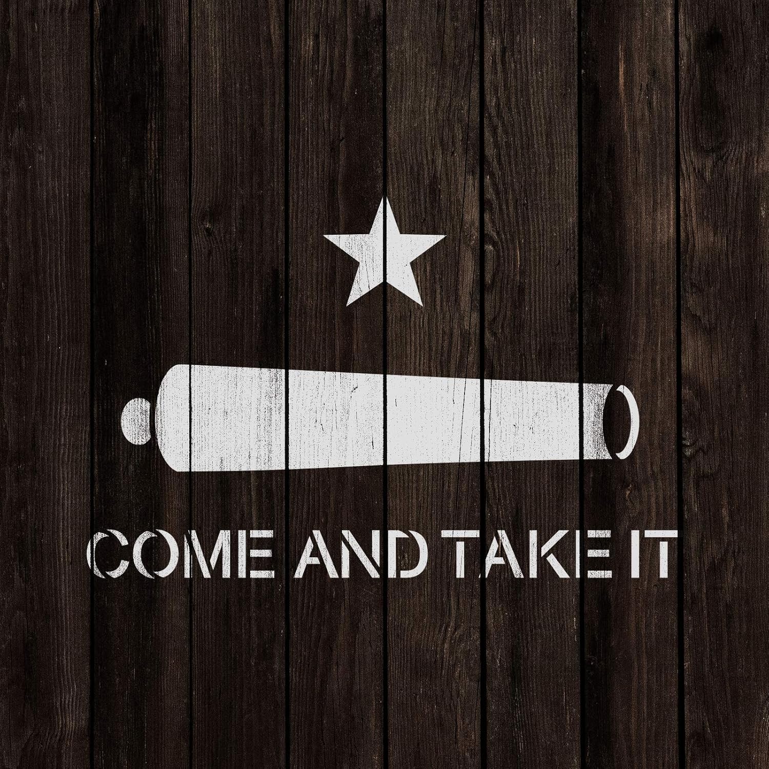 Come and Take It Stencil - Gun Stencil, Cornhole Stencil, Marines Stencil, Army Stnecils, Gun Stencils