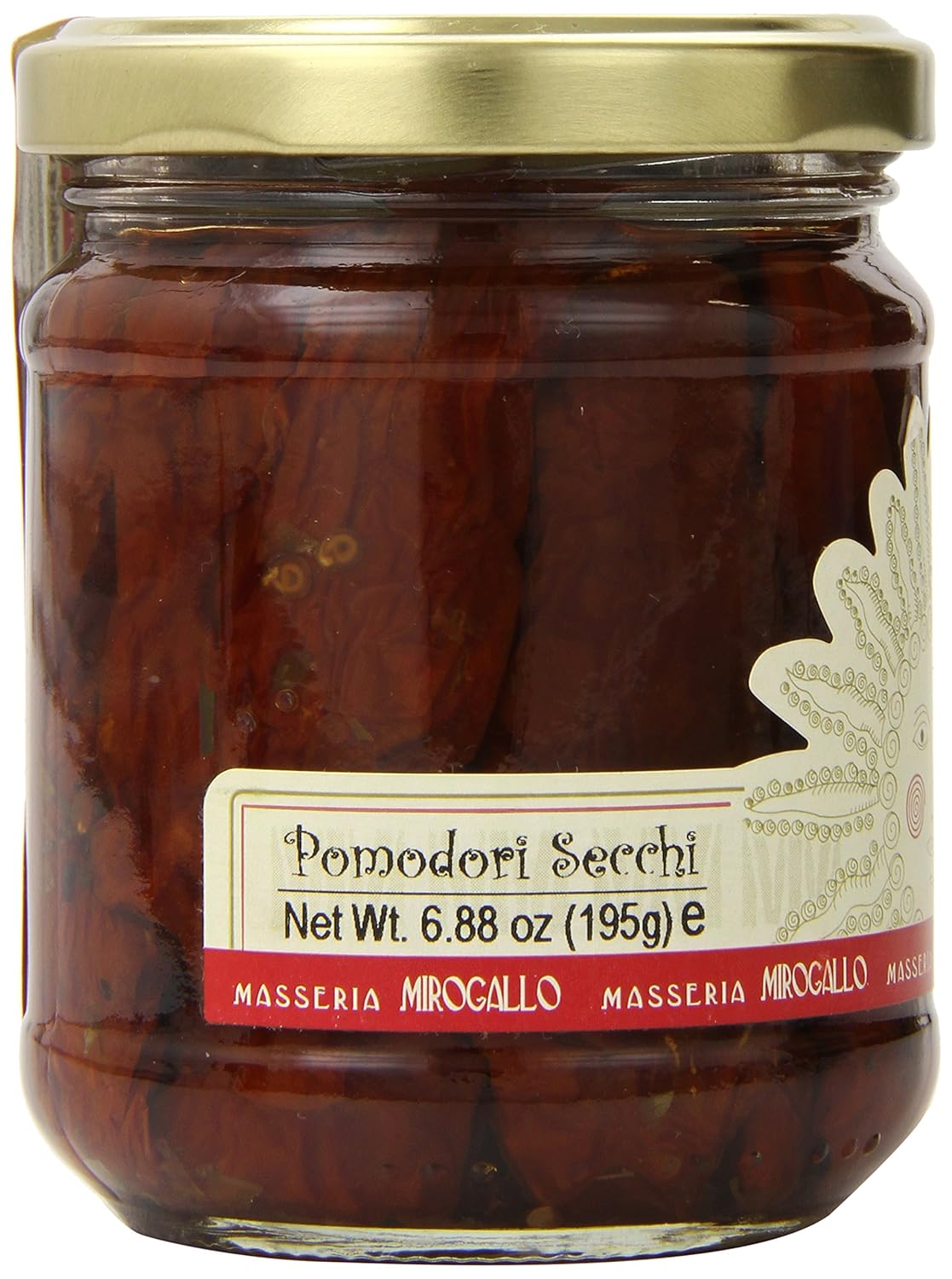 Masseria Mirogallo Sun Dried Tomatoes In Extra Virgin Olive Oil, 6.9 Ounce